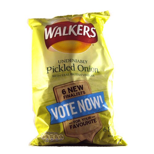 Walkers Crisps 6 Pack Pickled Onion