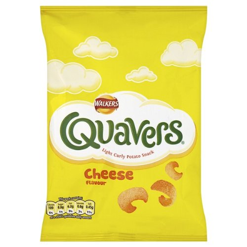 Walkers Crisps 6 Pack Quavers Cheesy Flavor 6X17G