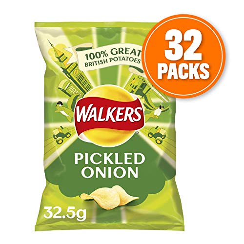 Walkers Crisps Pickled Onion X 32 1040G