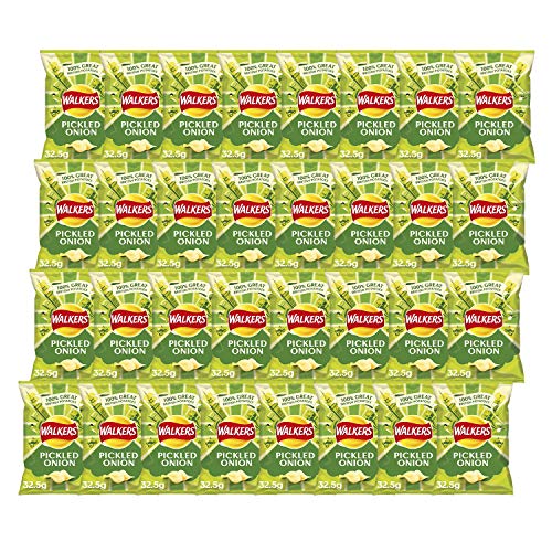 Walkers Crisps Pickled Onion X 32 1040G