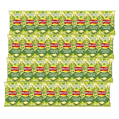 Walkers Crisps Pickled Onion X 32 1040G