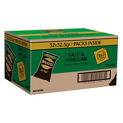 Walkers Crisps Salt And Vinegar X 32 1040G
