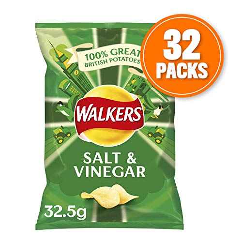 Walkers Crisps Salt And Vinegar X 32 1040G