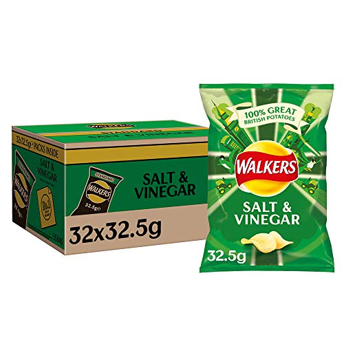 Walkers Crisps Salt And Vinegar X 32 1040G