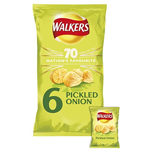 Walkers Pickled Onion 6 Pack - 25G