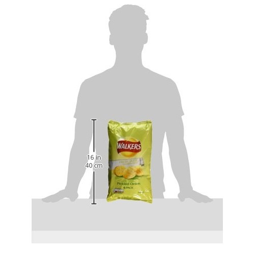 Walkers Pickled Onion 6 Pack - 25G