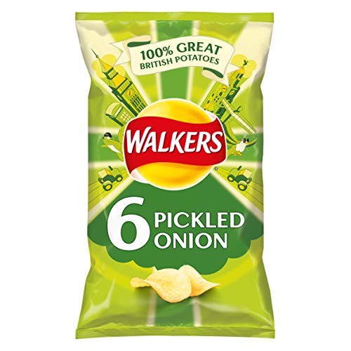 Walkers Pickled Onion 6 Pack - 25G