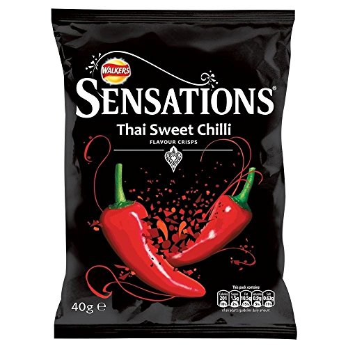 Walkers Sensations Crisps - Thai Sweet Chilli 40G - Pack Of 6