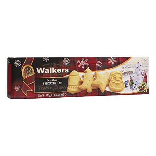 Walkers Shortbread Cookies, Assorted Festive Shapes, 6.2 Oz