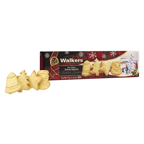 Walkers Shortbread Cookies, Assorted Festive Shapes, 6.2 Oz