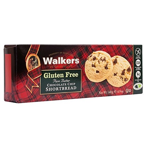 Walkers Shortbread Gluten-Free Chocolate Chip Shortbread, 4.9 Ounce