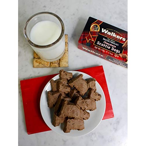 Walkers Shortbread Scottie Dog Shaped Shortbread Cookies, 3.9 Ou