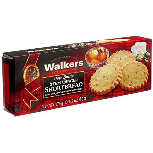 Walkers Stem Ginger Shortbread-6.2 Oz
