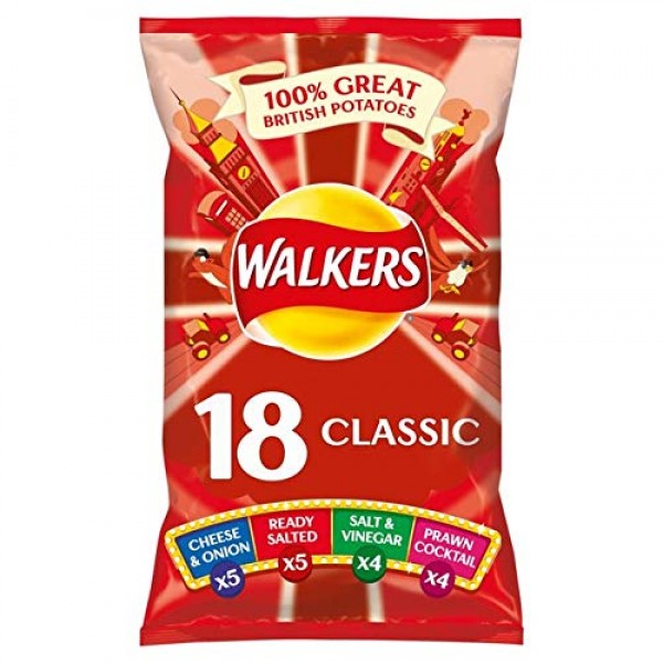 Walkers Variety Crisps 24g x 18 per pack
