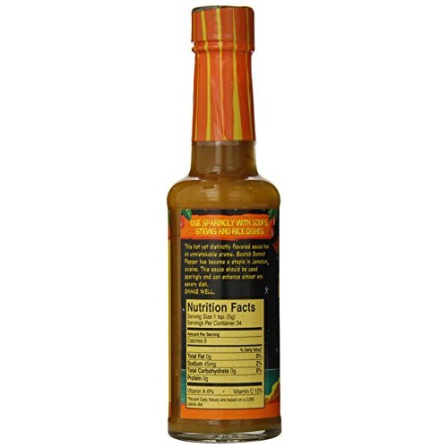 Walkerswood Jamaican Scotch Bonnet Pepper Sauce, Hot, 6 Ounce