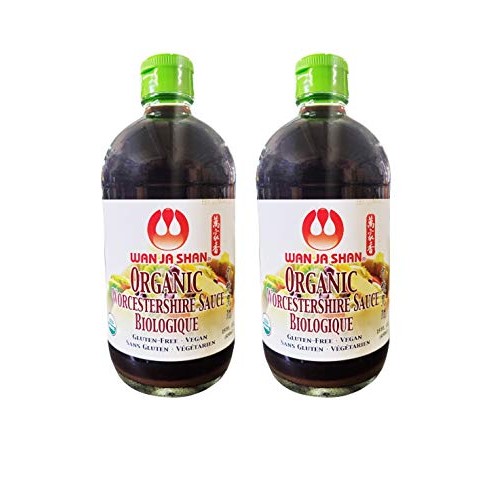 Wan Ja Shan Organic Worcestershire Sauce 2 Pack, Total Of 30.Floz