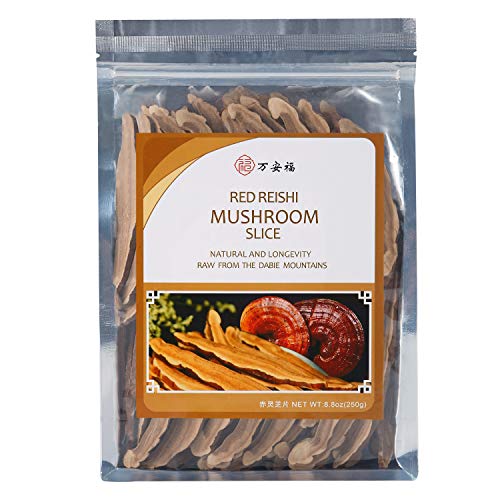 Dried Top Grade Red Chinese Reishi Mushroom Slice Raw From Dabie
