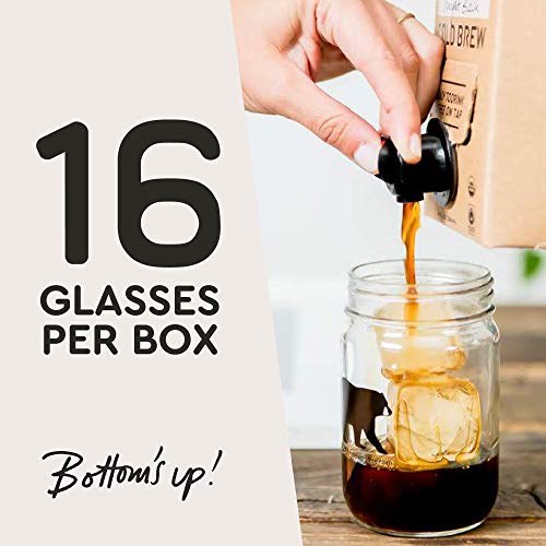 Wandering Bear Organic Cold Brew Coffee On Tap, Straight Black,