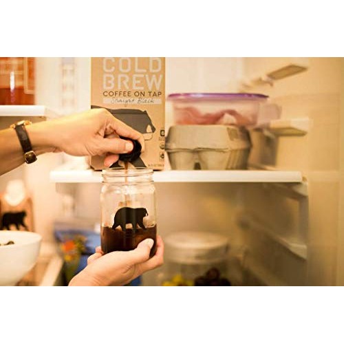 Wandering Bear Organic Cold Brew Coffee On Tap, Straight Black,