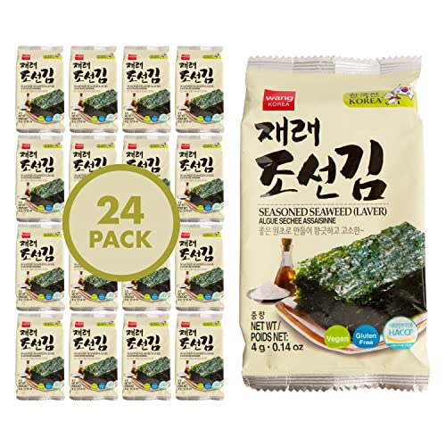 Wang Korean Roasted Seaweed Snack, Keto-friendly, Vegan, Gluten-...