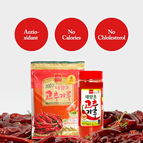 Wang Sun-Dried Fine Gochugaru, Red Pepper Flakes, Chilli Powder,...