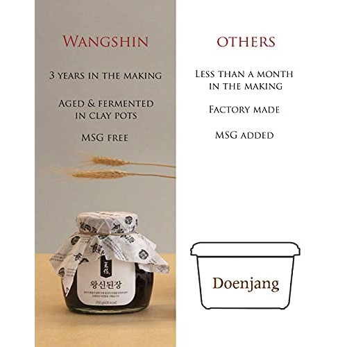 Wangshin Doenjang Aged 3 Years 9oz - Korean Traditional Premiu...