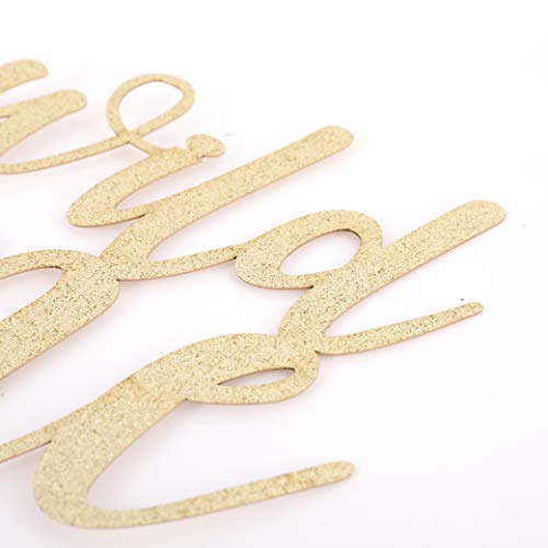 Waouh Wild One Cake Topper - Golden Glitter Cake Topper For Birt