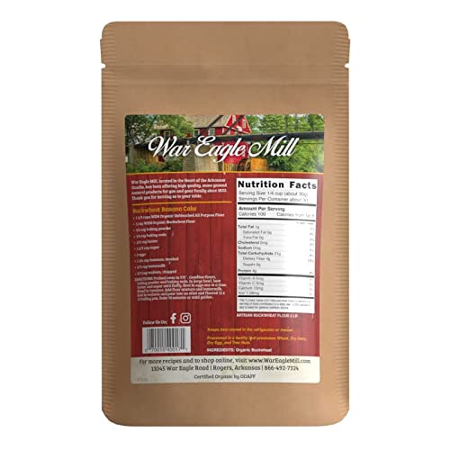 War Eagle Mill Buckwheat Flour, Organic And Non-Gmo 2 Lbs