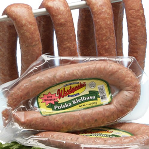 Wardynski Smoked Polish Sausage With Or Without Marjoram - 4Lbs