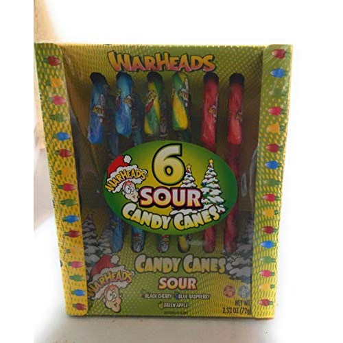Warheads Candy Canes