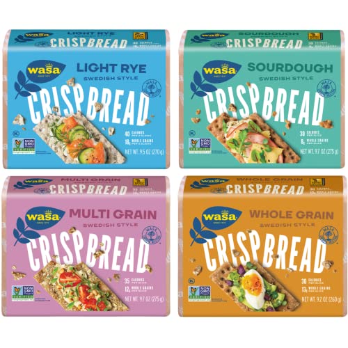 Crispbread Variety 4-Pack: Multi Grain, Whole Grain, Rye Lite & ...