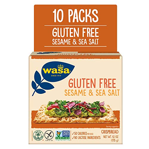 Wasa Gluten Free Sesame &Amp; Sea Salt Crispbread, 6.1 Oz Pack Of 10
