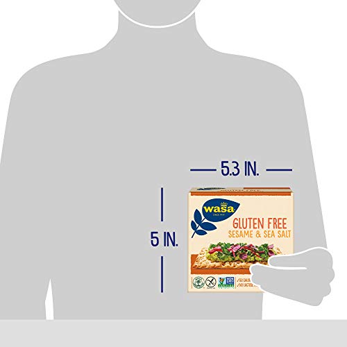 Wasa Gluten Free Sesame &Amp; Sea Salt Crispbread, 6.1 Oz Pack Of 10