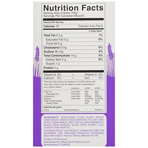 Wasa 7 Grain Crispbread, 4.9 Oz