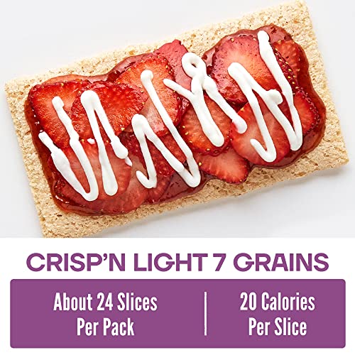 Wasa Crisp’N Light 7 Grains Crispbread, 4.9 Oz Pack Of 4, Crac...