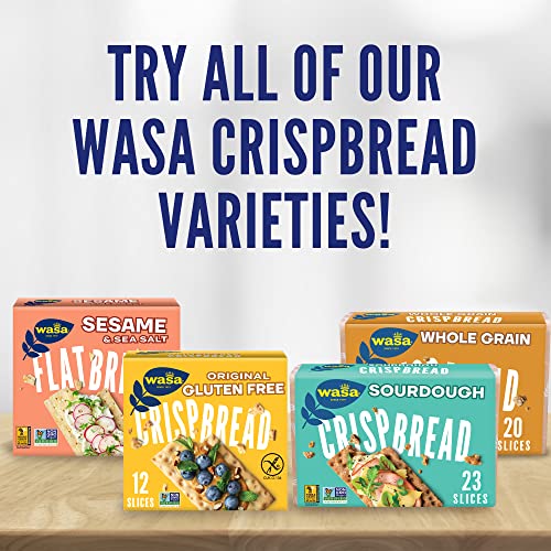 Wasa Crisp’N Light 7 Grains Crispbread, 4.9 Oz Pack Of 4, Crac...