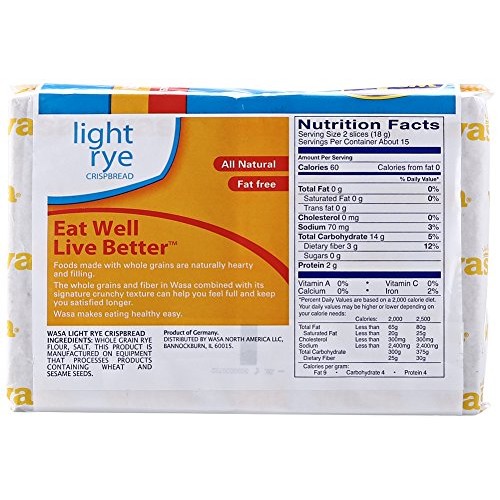Wasa Light Rye Crispbread, 9.5 Ounce