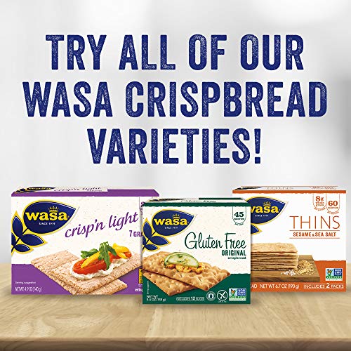 Wasa Light Rye Crispbread, 9.5 Ounce Pack Of 12 Wasa Light Rye Crispbread, 9.5 Ounce Pack Of 12