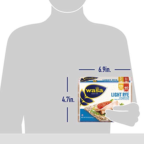 Wasa Light Rye Crispbread, 9.5 Ounce Pack Of 12 Wasa Light Rye Crispbread, 9.5 Ounce Pack Of 12