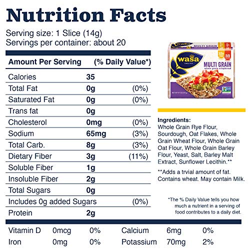 Wasa Multi Grain Crispbread, 9.7 Ounce Pack Of 12