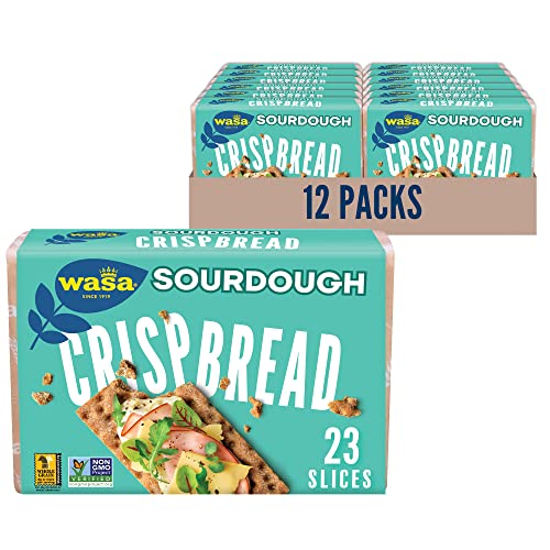 Wasa Sourdough Crispbread, 9.7 Ounce Pack of 12