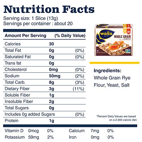 Wasa Swedish Crispbread Variety 4 Pack, Sourdough Pack Of 2 &Amp;