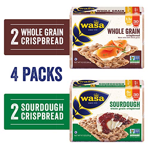 Wasa Swedish Crispbread Variety 4 Pack, Sourdough Pack Of 2 &Amp;