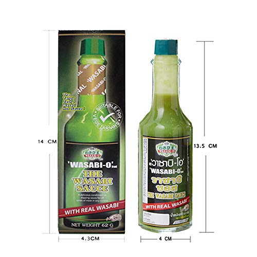 Wasabi Sauce 62 G 2.19 Oz. With Real Wasabi - 2 Pack Dipping W
