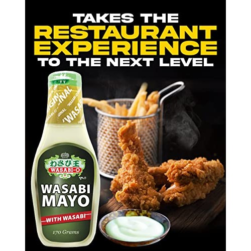 Wasabi O Spicy Mayonnaise - Premium Mayo Cream with Real Wasabi ...