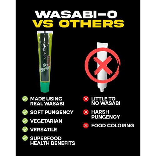 Wasabi-O Wasabi Paste 1.52Oz, 15% Real Japanese Wasabi, Prepared