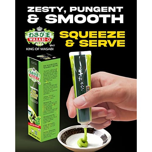 Wasabi-O Wasabi Paste 1.52Oz, 15% Real Japanese Wasabi, Prepared