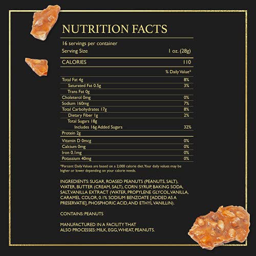 Wasatch Candy Co Peanut Brittle- Handmade Old-Fashioned Top Shel