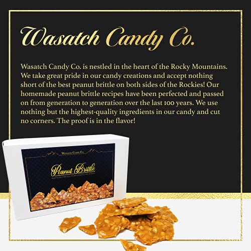 Wasatch Candy Co Peanut Brittle- Handmade Old-Fashioned Top Shel