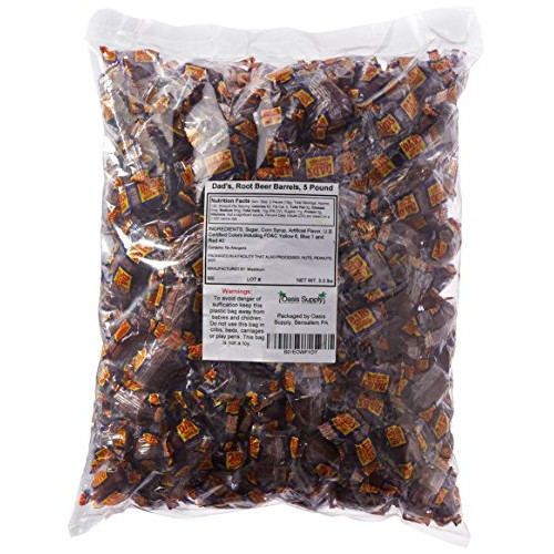 Washburn Candy Dads, Root Beer Barrels, 5 Pound